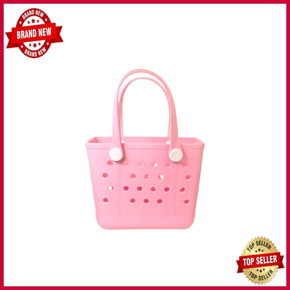 Small EVA Rubber Tote Bag Waterproof Lightweight Beach Pool Travel